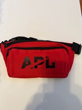 APL Red and Black Logo Belt Bag